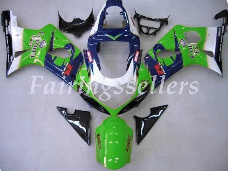 

Injection Molding ABS Motorcycle Fairings kit Fit For Suzuki GSX-R1000 K1 K2 2000 2001 2002 gsxr1000 Fairings Green Black
