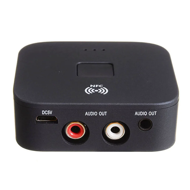 Pohiks bluetooth Receiver Audio Speakers Adapter 10 m 5.0 aptX LL RCA NFC 3.5mm Jack Aux For Car TV Speaker Auto Stream Music