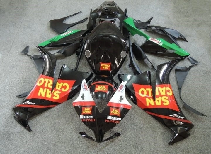 4 подарки ABS литьевая форма мотоцикл Обтекатели подходит для CBR1000RR 12 13 14 15 2012- капот кузова белый холодный - Цвет: Black Red Green