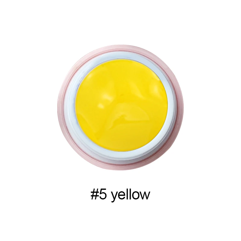 Yellow 10 мл яркий Гель-лак для ногтей с нарисованным рисунком, паста для ногтей, Гель-лак для маникюра, отмачиваемый УФ светодиодный Гель-лак Esmalte - Цвет: Yellow