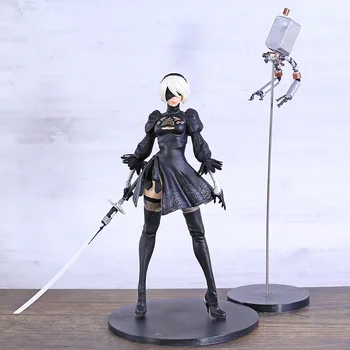 

NieR Automata Yorha No. 2 Type B with Pod Robot PVC Figure Model 2B Collection Toy