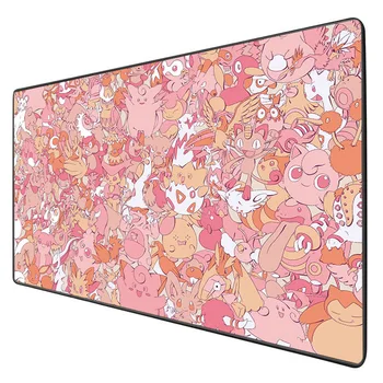 

XGZ Cartoon Anime large game mousepad computer large size xl 2xl rubber table mat notebook keyboard pad non-slip lock edge