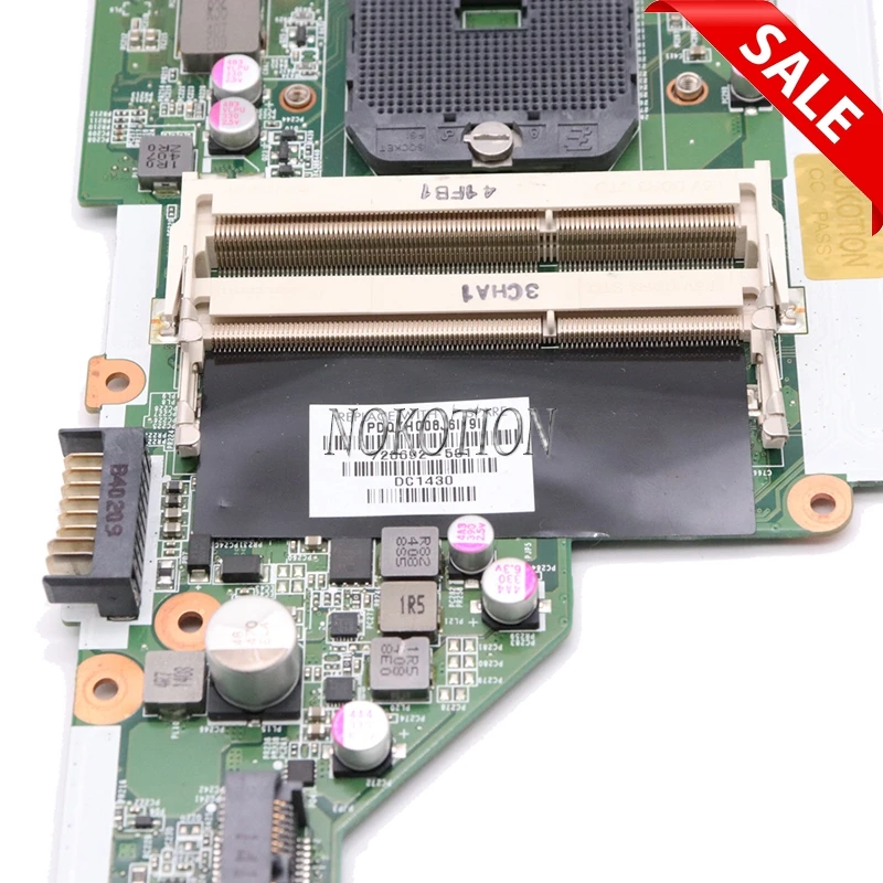 NOKOTION материнская плата для ноутбука hp Pavilion 15-E 17-E DA0R75MB6C0 720692-501 720692-001 материнская плата с разъемом fs1 DDR3 1 ГБ gpu