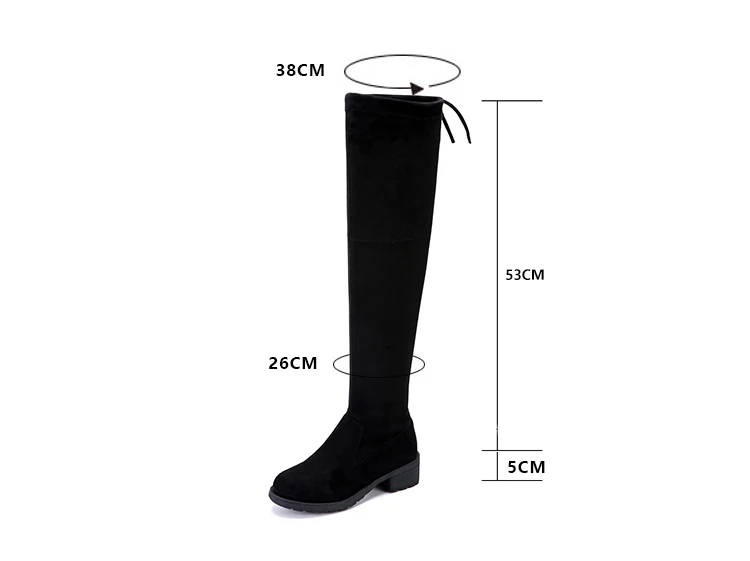 SWYIVY Chaussure Femme/зимняя женская обувь; женские сапоги из флока; коллекция года; женская зимняя обувь; Сапоги выше колена; женская обувь на платформе