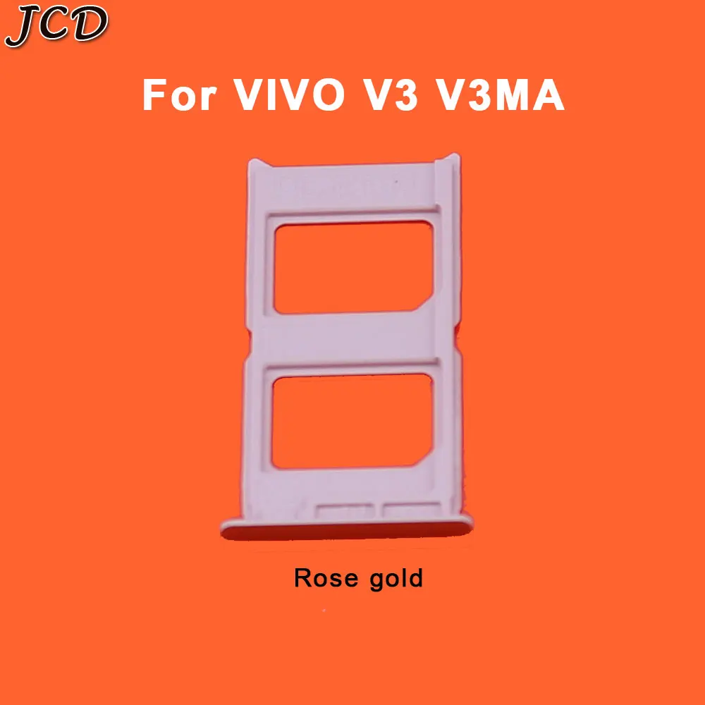 V3 V3Ma Rose gold JCD лоток для сим-карты для Vivo V3 Max V3 V3M лоток для карт держатель Слот Замена считывателя часть - Цвет: V3 V3Ma Rose gold