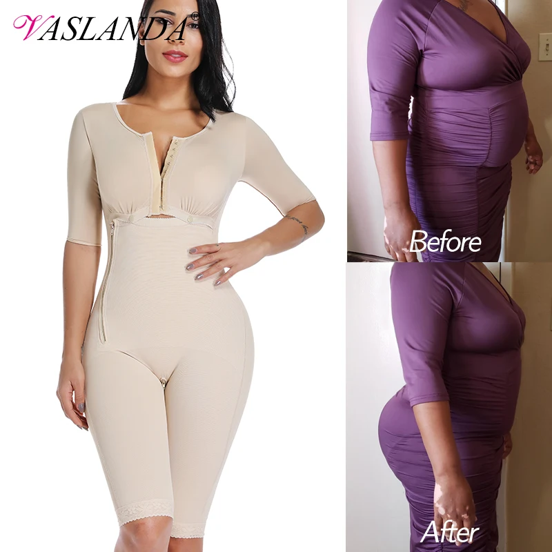 Plus Size Fat Burning Full Body Shaper Slimming Bodysuits Postpartum