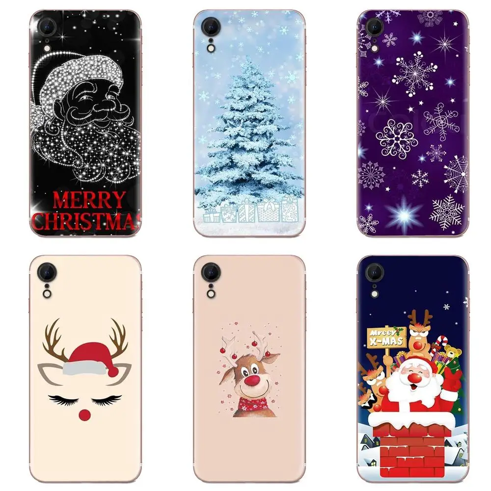 Рождество Санта Клаус для Galaxy Grand A3 A5 A7 A8 A9 A9S On5 On7 Plus Pro Star 2015 2016 2017 2018 резиновые