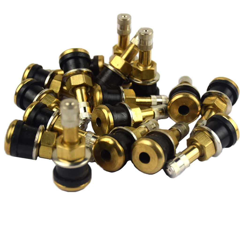 20pcs/lot TR501 48.4mm Brass Auto Tire Valve Extension Adaptor, Tyre Stem Extender Straight Bore for Truck(1.91inch