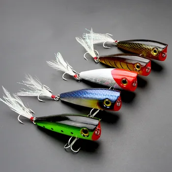 

Bassland New Model popper 8g19g hard bait 5 colors Floating Top Water fishing lures Crankbait Wobbler for sea bass trout pike