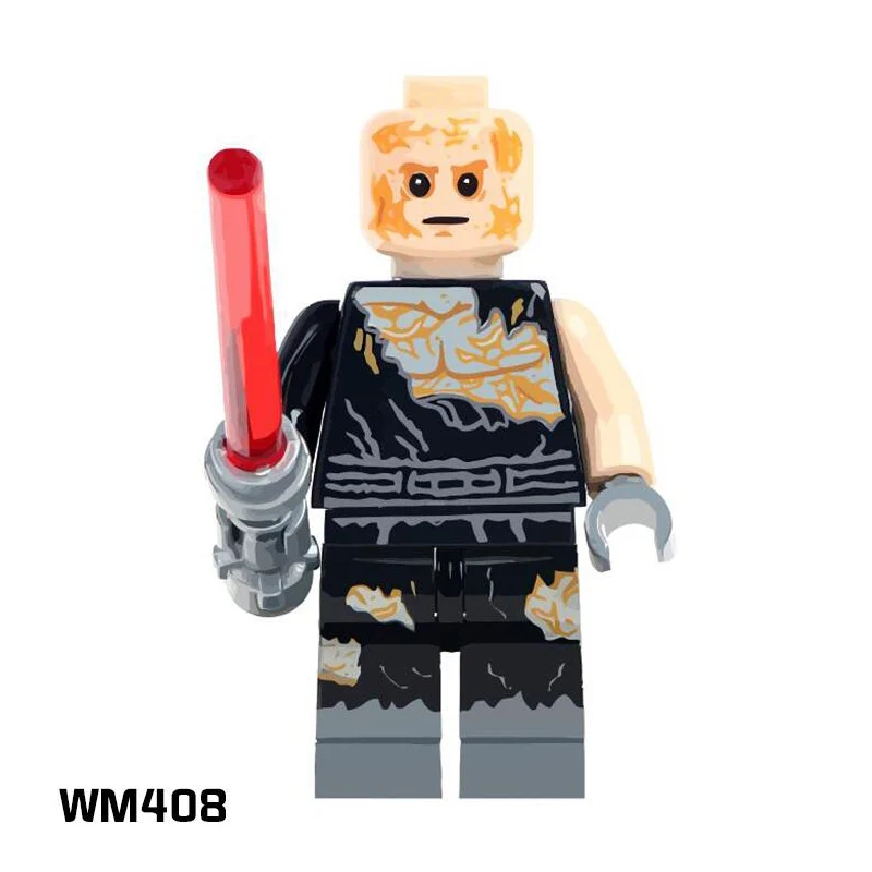 

Single Sale WM408 Anakin Skywalker Clone Trooper Cunner Ponda Baba Princess Leia Building Blocks Christmas Gift Toy for Children