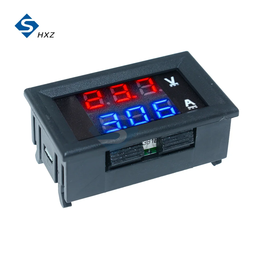 DC 0-100V 10A Digital Voltmeter Ammeter LED Amp Dual Digital Volt Meter Gauge LED Display Voltage Detector Current Meter Panel fowler caliper