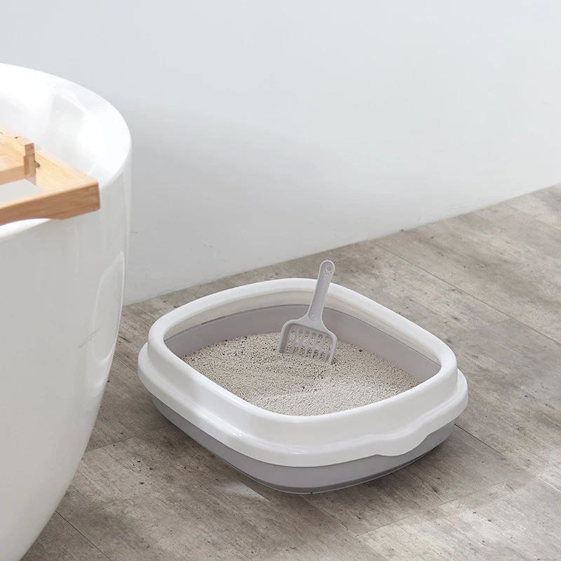 Pet Toilet Bedpan Anti Splash Cats Litter Box Cat Dog Tray with Scoop Kitten Dog Clean Toilette Home Plastic Sand Box Supplies Pet Toilet Bedpan Anti Splash Cats Litter Box Cat Dog Tray with Scoop Kitten Dog Clean Toilette Home Plastic Sand Box Supplies