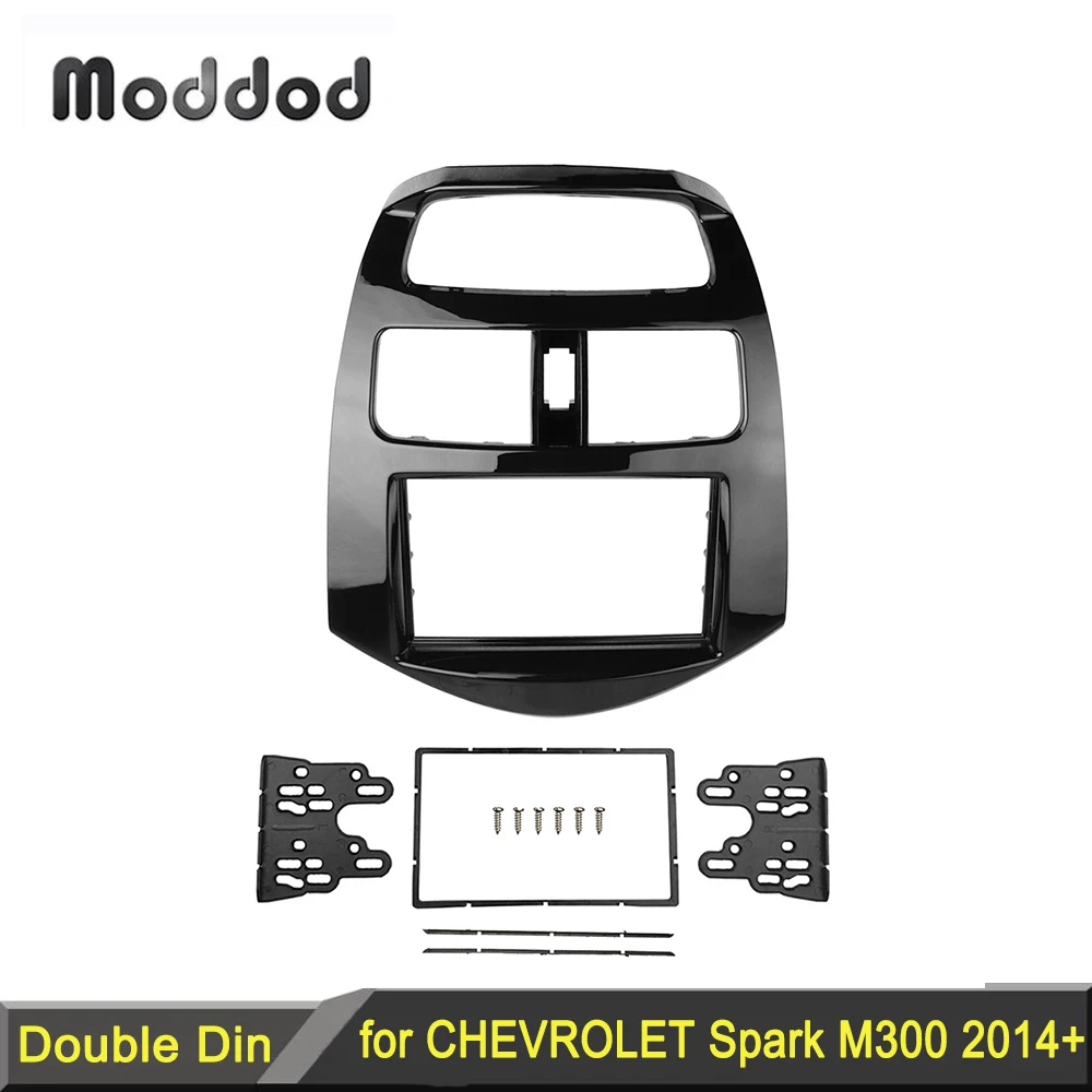 

Double 2 Din Radio Fascia for Chevrolet Spark Daewoo Matiz Beat Dashboard Installation Trim Dash Kit Frame DVD CD Bezel Panel