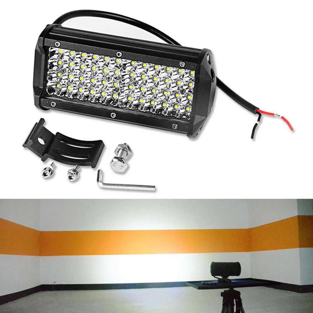 

1Piece 7inch LED Light Bar Spot Work Driving Lamp Fog Off-Road 4WD Truck ATV SUV Boat 6000K White Work Lights