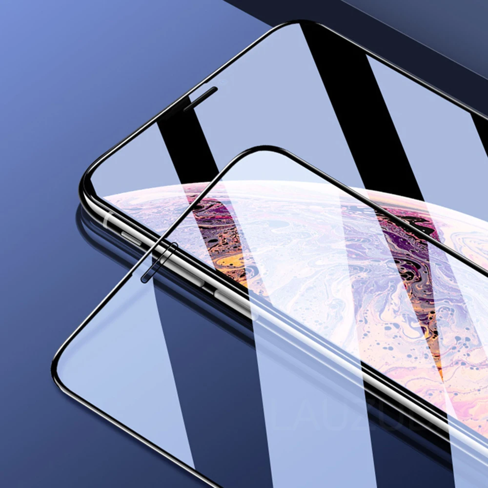 9D Curved Full Cover Tempered Glass on For iphone 11 PRO MAX Screen Protector Protective Glass For iphone X XR XS 8 7 6 6s Plus