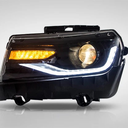 

LED Headlights Assembly Dynamic Style Sixth Generation Chevy Gen-6 2014-2015 Camaro