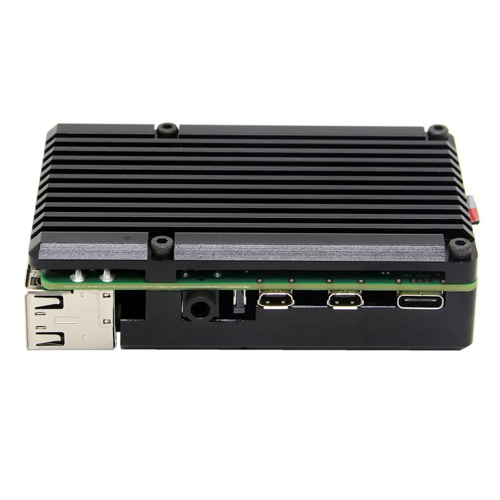 Для Raspberry Pi 4 металлический корпус 4 поколения для Raspberry Pi 4 поколения B+ коробка из алюминиевого сплава 4B аксессуары для теплоотвода