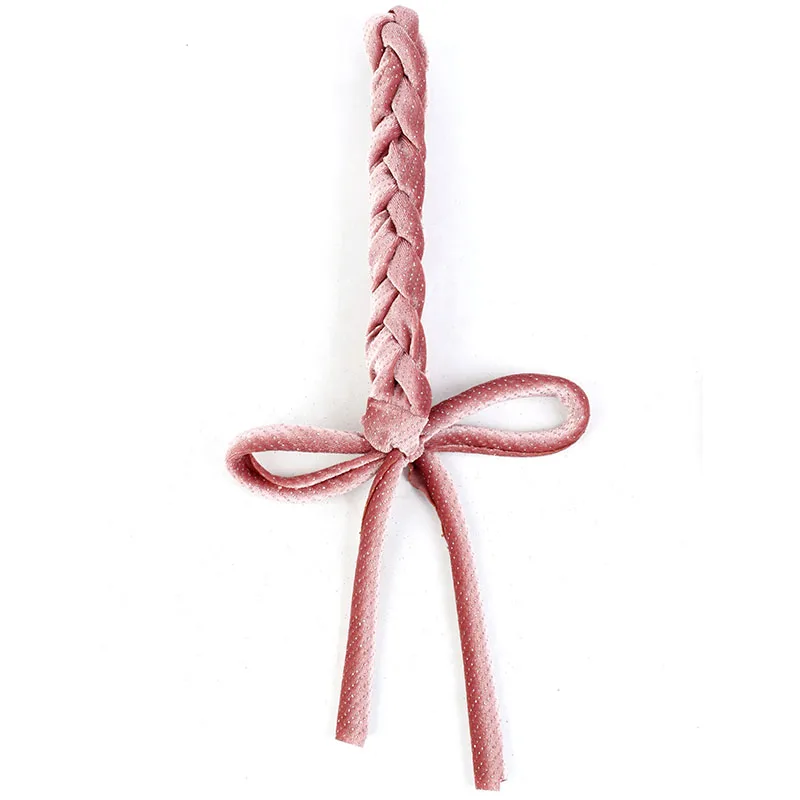 pink Geebro повседневные женские блестящие стразы в полоску плетеные повязки на голову Бохо стрейч аксессуары, ленты для волос для дам вечерние тюрбан - Цвет: pink