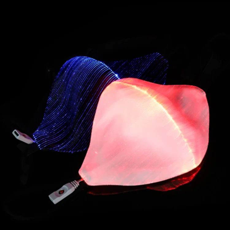 

Manufacturers Direct Selling LED Colorful Luminous Mask Flash Face Mask Fiber Face Mask Non-Stimulate Fabric 7 Gear Shining Effe