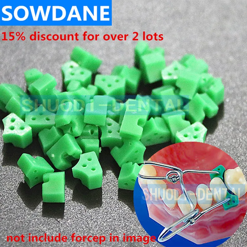 40 шт./пакет стоматологические силиконовые клиновидные резиновые кольца Delta