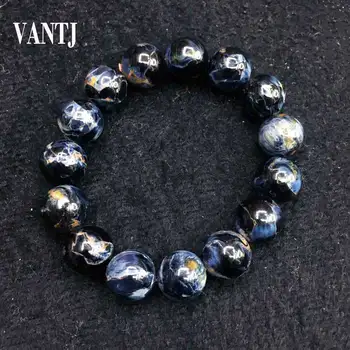 

VANTJ Natural Blue Yellow Pietersite Bracelet For Women Men Best Gift Crystal Bangle Healing Gemstone From Namibia
