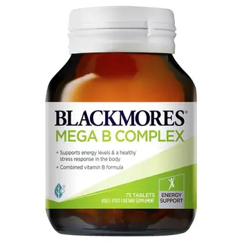 

Australia Blackmores Mega B Vitamins Tablets Complex Support Nervous System Energy Function during Strenuous Physical Activity