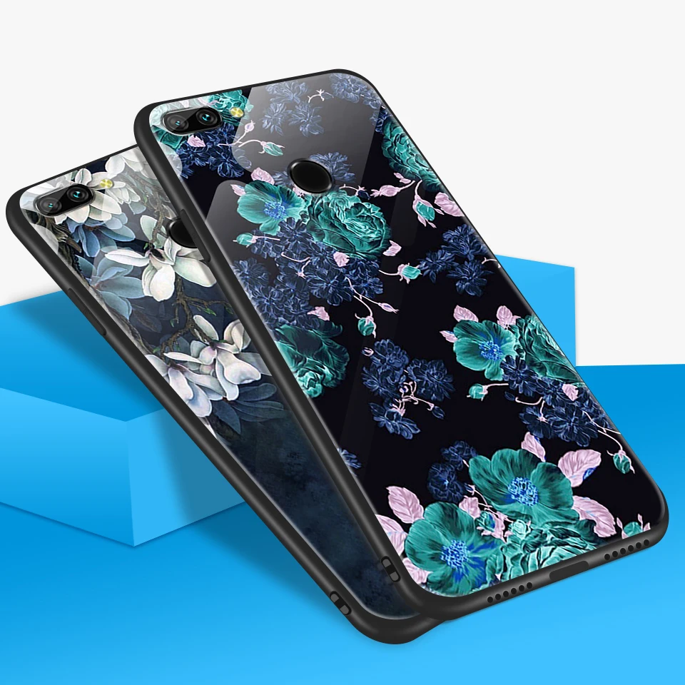 Для huawei Honor 9/9 Lite мягкий край закаленное стекло чехол для huawei AL00/AL10/TL10 9lite звездный узор полная защита оболочки