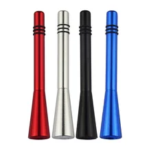 

Aluminum Alloy Universal Car Tuning Auto Short Stubby Antenna Aerial AM/FM Radio Mast Screw Type Exterior Parts Car Accessories