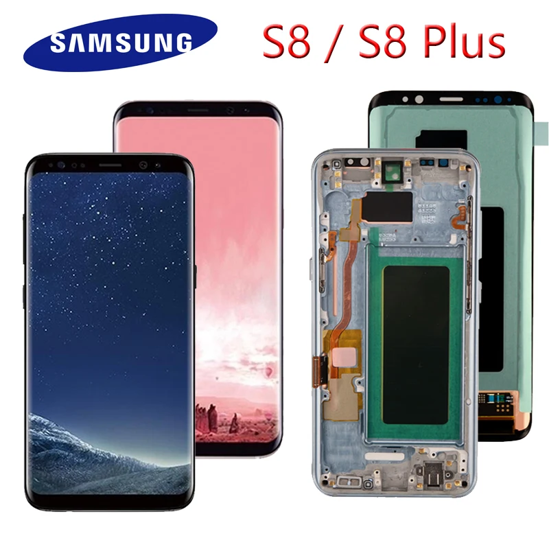 Оригинальный дисплейный модуль G950F G955 для SAMSUNG Galaxy S8 Plus дигитайзер сенсорного