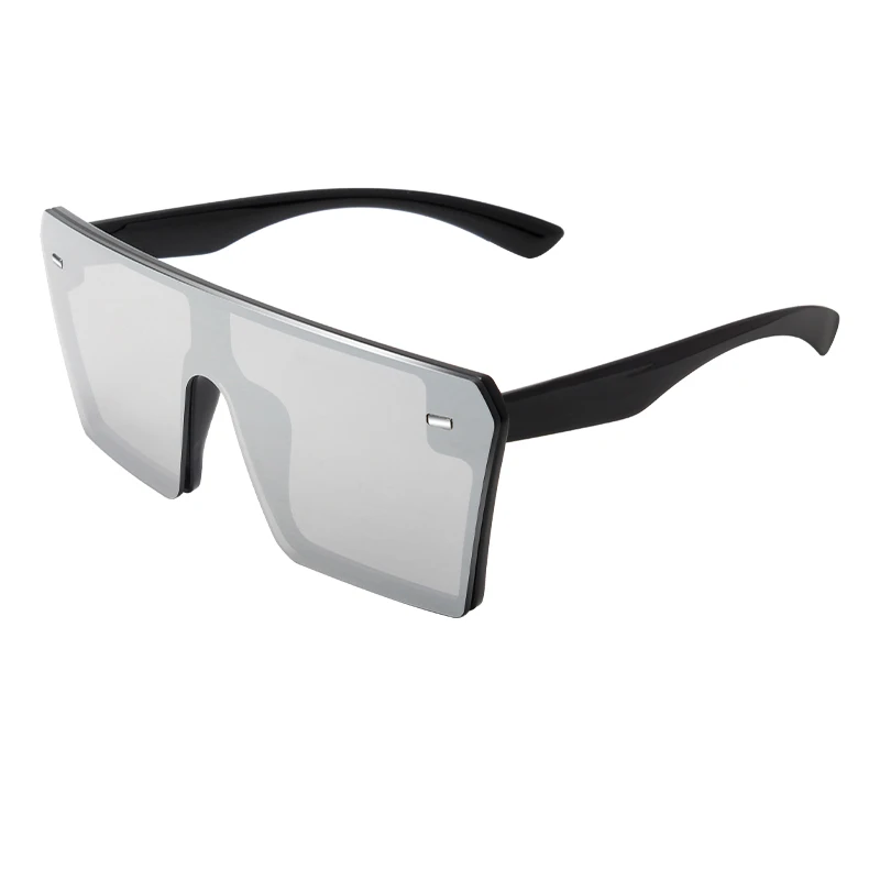 WUE, плоский верх, большие квадратные солнцезащитные очки, женские модные ретро градиентные солнцезащитные очки, мужские синие винтажные очки с большой оправой, UV400 - Цвет линз: C8