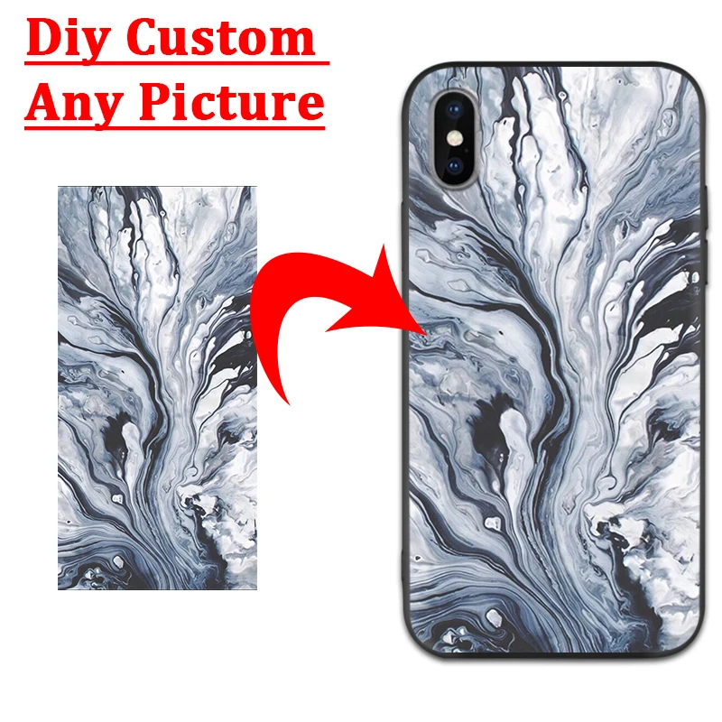 

Personalized DIY Custom Phone Case Cover for Apple iPhone 5 5S SE 6 6S 7 8 Plus Silicone Case for iPhone X XR XS XI XIR Pro MAX