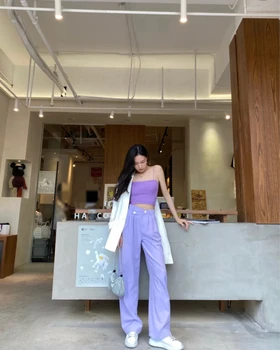 

2020 autumn new female casual long pants trouse 2 color ddxgz2