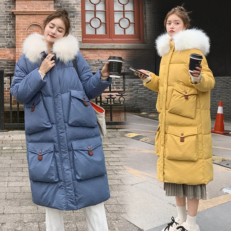 

2019 Winter New Style Korean-style Cotton-padded Clothes Women's Mid-length Cotton-padded Clothes Women's down Jacket Cotton-pad