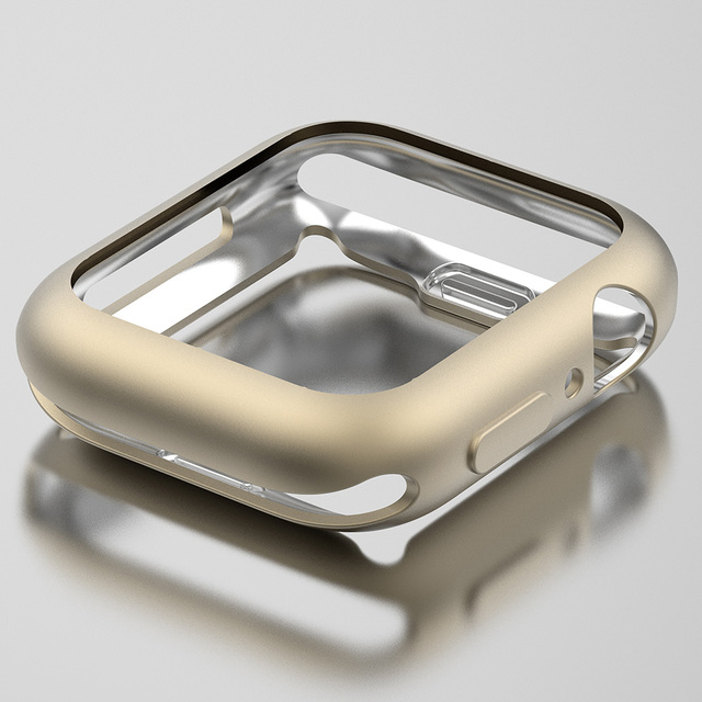 TPU Cover for Apple Watch SE Case Series 6 5 4 40mm 44mm Screen Protector Matte Shell for iWatch Exquisite Bumper