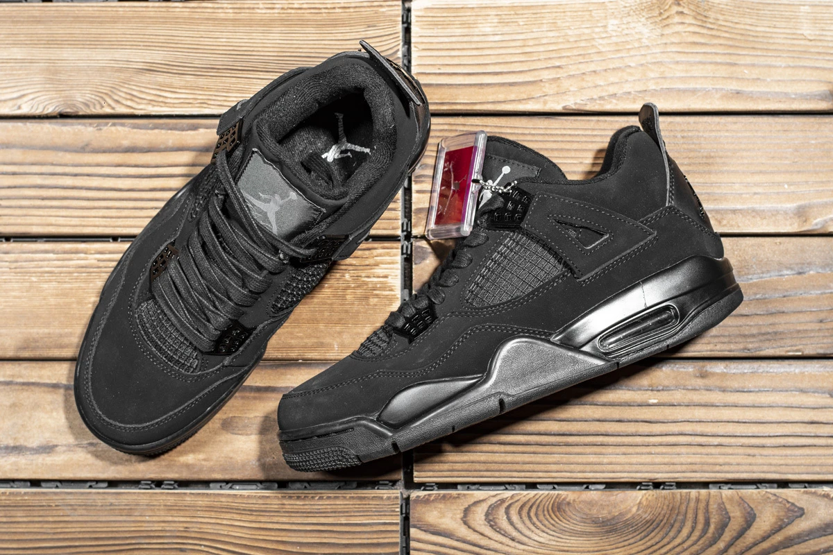 Nike Air Jordan 4 AJ4 Nike Man уличные баскетбольные кроссовки АМОРТИЗИРУЮЩИЕ НЕСКОЛЬЗЯЩИЕ Кроссовки Оригинал-308497