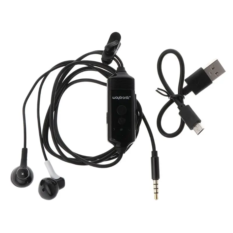 Черный цифровой Bluetooth телефонный диктофон наушники-вкладыши для iPhone Facebook Skype WeChat Аксессуары для мобильных телефонов Y4UF