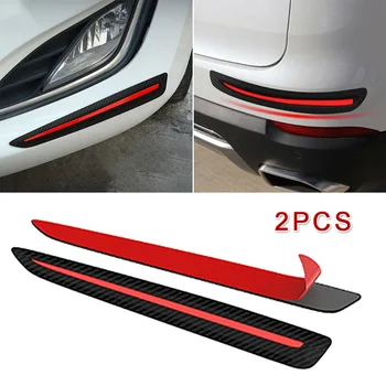 

2Pcs Brand New And High Quality Car Bumper Corner Protector Sticker Anti-Scratch Strip Cover Accessories
