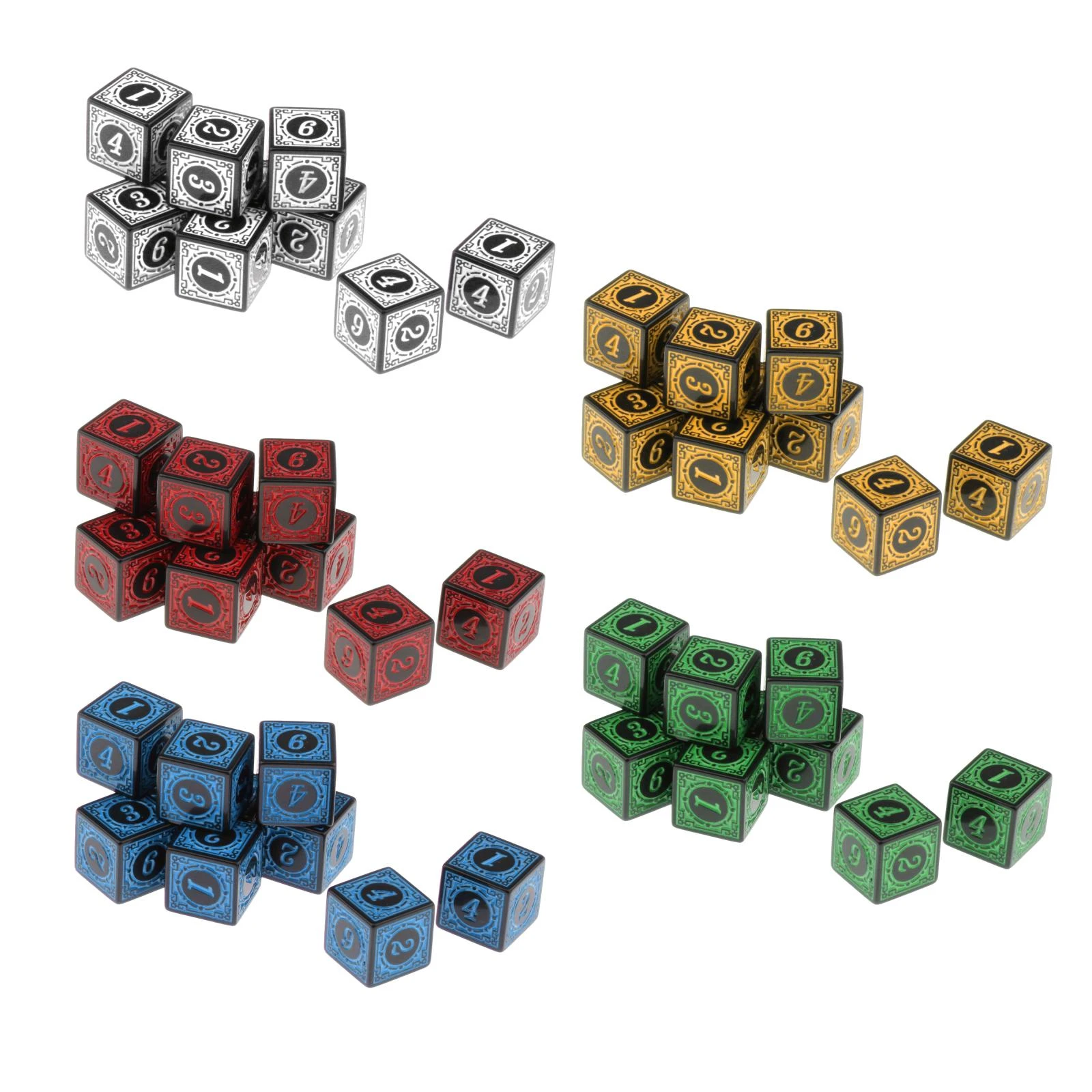 10pcs Multi Sided Acrylic D6 Dices for Table Board Role Playing Game|Dice|  - AliExpress