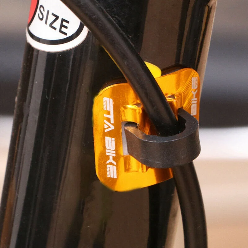 

For 5PCS Bicycle Folding Brake Cable Line Guide Oil Tube Fixed Buckle Housing Tubing Seat Aluminum Clip BuckleBike part