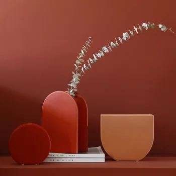 

Flower Vase Morandi Color Vase Creative Handmade Ceramic Decoration Model Room Ins Crafts Ornaments Vase Decoration Home Modern
