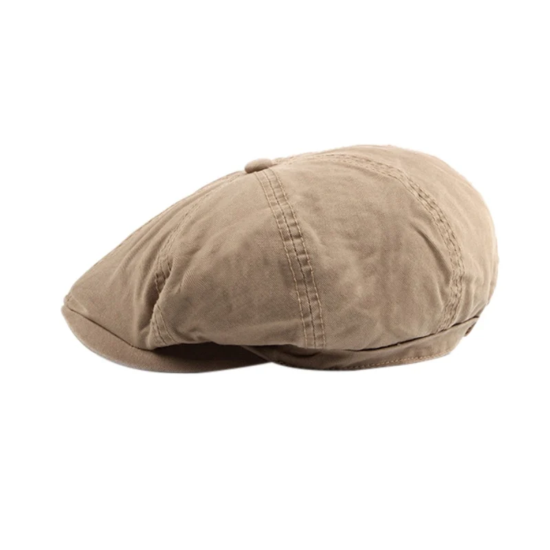 Adult Climbing Hat newsboy hat spring and summer linen octagonal hat trend outdoor Camping hat