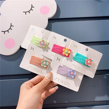 

Japanese Lovely Flower Girl Heart Baby Candy Color Hairpin Pink Elegant Flower Hairpin Hairpins Hair Clip