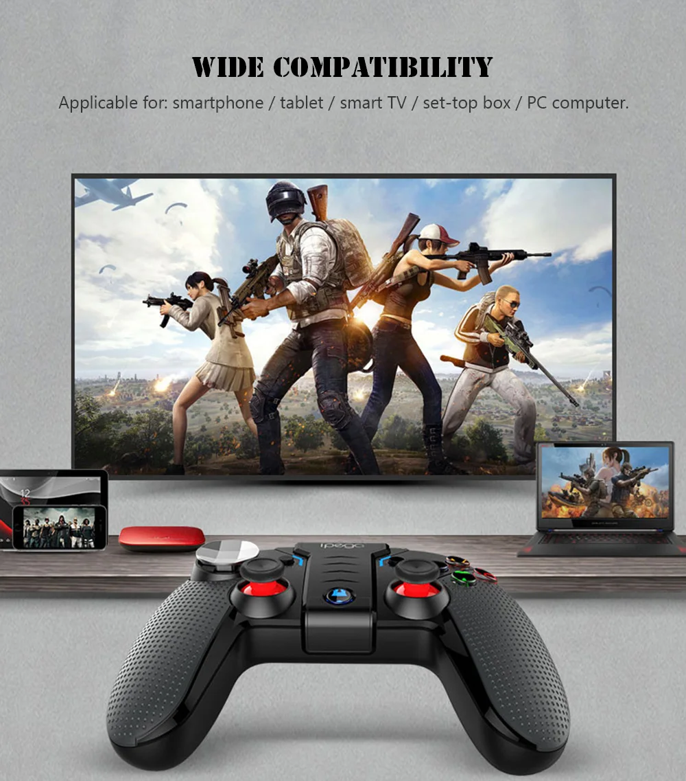 Ipega PG-9118 Draadloze Bluetooth геймпад Smart Draadloze джойстик для Slimme telefoon PC met telescopiche Houder