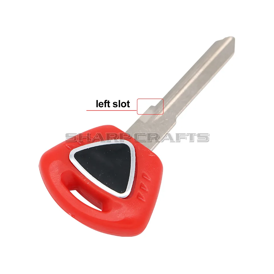 Motorcycle Left&Right Slot Embryo Blank Key Uncut Blade for TRIUMPH Street Triple 600-T955 Tiger800 motorcycle keys motorcycle key accessories