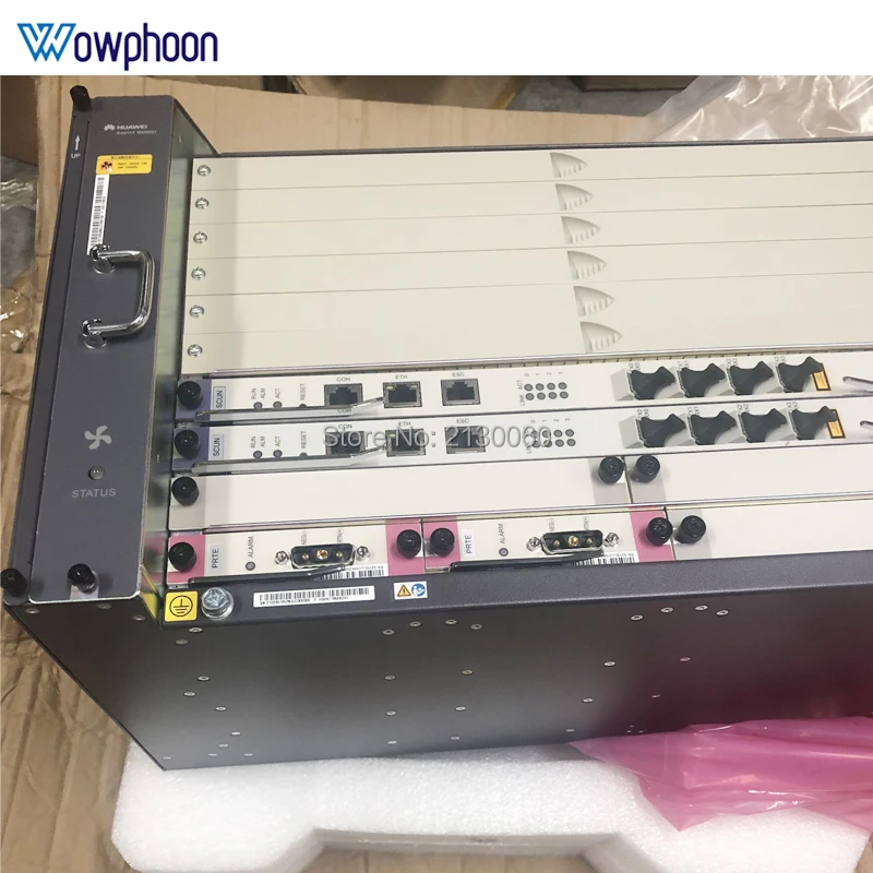 Fibra OLT Huawei GPON OLT MA5683T Оборудование для оптоволокна с шасси + вентилятор + 2 * scun + 2 * prte + x2cs; аксессуары