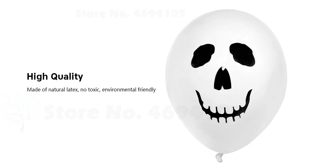 1pc 12 inch Ghost Balloon for Party Halloween Decoration
