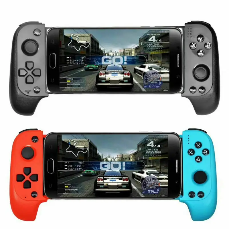 New Game Bluetooth Gamepad Joystick Mobile Controller For IOS/Android PUBG Black Red-Blue | Электроника