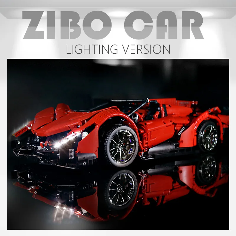 Приложение RC управляемый автомобиль совместим с Lepinblocks Technic MOC 10559 Lamborghini Veneno Roadster