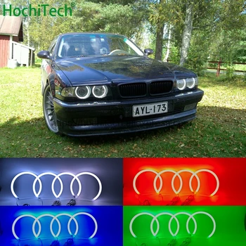 

HochiTech 5050 SMD Cotton Multi-Color RGB LED Angel Eyes Kit with remote control for BMW 7 Series E38 1994-2001 car styling