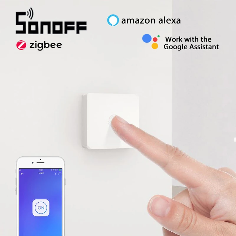 Умный кнопочный переключатель SONOFF SNZB-01 Zigbee уведомление о низком заряде батареи в